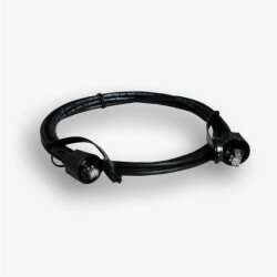 Kabel krosowy przemysłowy EmiterNet FTP kat. 6 czarny 2m EM/IPXX-PC-FTP6-2M