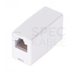 Łącznik modularny telefoniczny 2xRJ45 8p8c kat.3 typu beczka
