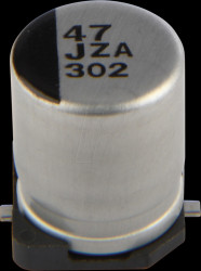 EEHZA1J470P Polymer hybrid SMD electrolytic capacitor, 47 µF, 63 V, 6.3x5.8