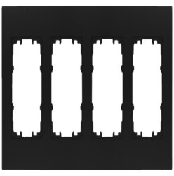 Mocowanie elektroinstalacyjne, kolor Czarny, 4-krotna, Siemens