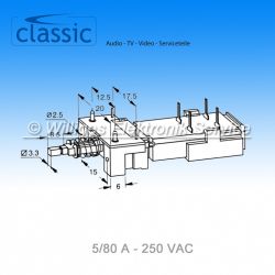 Netzschalter 5/80 A 250 VAC, Classic MSC16663