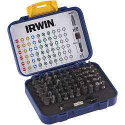 Irwin IW6062527 Colour Coded Screwdriver Bit Set, 61 Piece