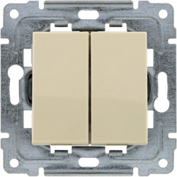 DANTE Łącznik podwójny dwuobwodowy z klawiszem bez ramki 16AX 250V 450322