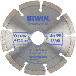 Irwin IW8087104 Segmented Diamond Blade 125 x 22.23mm
