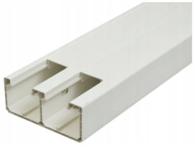 Kanał parapetowy dwuścienny PK 160x65 KOPOS do instalacji modułów 45x45mm Mediabox / 2 m /