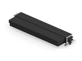 Wtyk PCB 50-pinowe raster: 1.27mm 2-rzędowe ERNI Montaż powierzchniowy Męski 1.1A 500 V