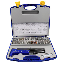 Gesipa 1435457 NTX Riveter Set Ergonomic 12 Blind Sizes in Case