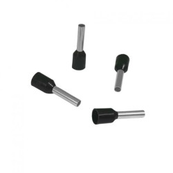 Końcówka tulejkowa izolowana HI 1,5/8 (100szt.) czarna DIN