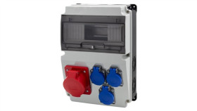 Rozdzielnica Lago 10M Bicolor - Gniazda 16A 5P, 3X230v /10 Modułów/