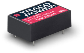DC converter, 9-36 VDC, 3 W, 1 output, 12 VDC, 87 % efficiency, THM 3-2412
