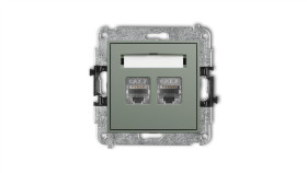 Icon Mechanizm Gniazda Komputerowego Podwójnego 2Xrj45, Kat. 7, Ekranowany,...
