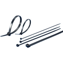 Cable tie, PA, (L x W) 685 x 9 mm, bundle-Ø 202 mm, black, UV resistant, 85 °C, BYB-5-12H0305, package with 100 pieces