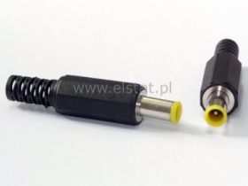 Wtyk DC 1,2 / 4,3 / 6,2 z bolcem