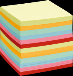 9910/E/0 Notepad, 90 x 90 mm, 700 sheets, coloured