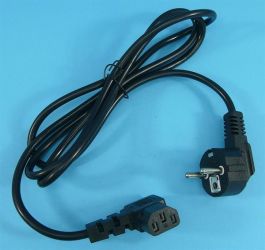 KABEL C13->WT.SIEC. 1,80mb KĄT.CZARNY