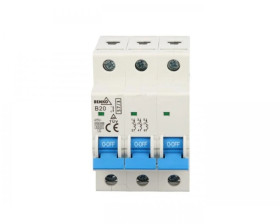 Wyłącznik nadprądowy 3P B 20A 6kA AC A00-S7-3P-B20