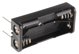 Uchwyt do baterii, x 2, montaż na PCB