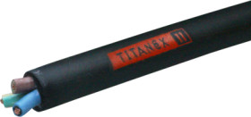 Special elastomer control line H07RN-F TITANEX 5 G 6.0 mm², AWG 10, unshielded, black, H07RN-F 5G6 TITANEX