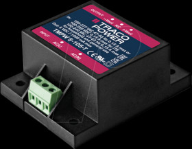 TMPW 5-105-T AC/DC power supply, 5 W, 90-305 VAC, 5 VDC/1.0 A, encapsulated p