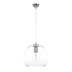 Lampa wisząca nowoczesna 1xE27 NOE SILVER