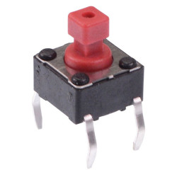 PHAP5-30VA2K3T2N2 7.3mm Height Square 6mm x 6mm Through Hole Tactile Switch 260g APEM
