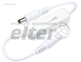 Przełącznik przelotowy wt/gn 2,1/5,5 5A biały