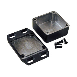 Hammond 1590LLBFLBK Diecast Enclosure Flanged Lid 50 x 50 x 25 Black