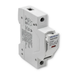 Qoltec Podstawa bezpiecznikowa z diodą + bezpiecznik DC 1P1000V 20A 10x38 solar