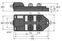 Rozdzielacz czujnik / element wykonawczy, pasywny Turck TB-4M12-5P3-10/TXL 6611915 1 szt.