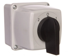 Łącznik krzywkowy 2-0-1 3P 25A w obudowie IP44 Łuk E25-73 sieć-agregat 952572