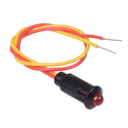 Red 12V 8mm Panel Indicator LED Light R9-73L-11