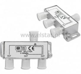 SAT 3 Way Spliter złącze; 5-1000MHz ( TV )