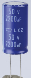 ELXZ500ELL222MM35S ELKO, 2200 µF, 50 V, 105 °C