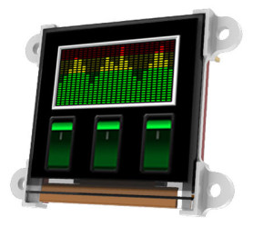 Wyświetlacz OLED 1.5cal Biały macierz pasywna 128 x 128pikseli 4D Systems Matryca Szeregowe