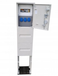 Rozdzielnica budowlana z fundamentem 3x230V rozdzielnia erbetka złącze pomiarowe RBO24F