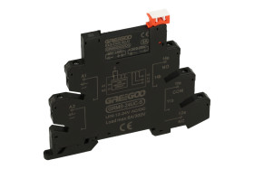 Przekaźnik; instalacyjny; SSR (półprzewodnikowy); GRMS0323ZD3LS; 12÷24V; AC; DC; 3A; 24÷230V; AC; na szynę DIN35; 1 styk zwierny
