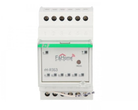 FiHome Radio Przekaźnik trzykanałowy z nadajnikiem trzykanałowym na szynę DIN LongRange rH-R3S3-LR