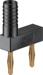 Jumper, pitch 12 mm, 60 V, 10 A, gold-plated, black, 63.9848-21