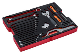 Pojemnik na narzędzia, W 335mm, L 435mm, H 45mm