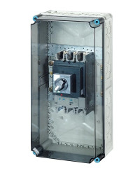 Skrzynka wyłącznikowa Mi, IP 55, wlk. 4, napęd zewn., 400 A, 3-bieg. +PE+N Mi 7434 20001188