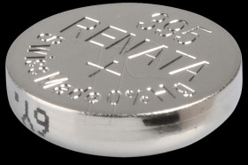 395 Renata, silver oxide, 55 mAh, 9.5 x 2.7 mm
