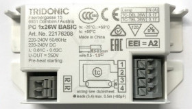 1x 26W G24q-3/GX24q-3 Tridonic PC BASIC