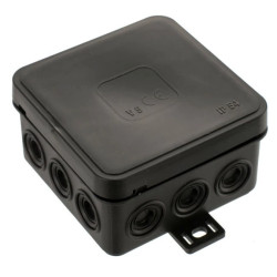 V7 Puszka natynkowa 100x100x41 IP54 czarna 037-05