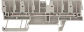 Through terminal block, plug-in connection, 2.5 mm², 4 pole, 24 A, 6 kV, dark beige, 1815130000
