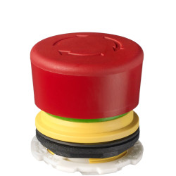 APEM EC-AMA-H-001-A &#x2B; EC-AMA-L-001-A Emergency Stop Switch 22mm PCB Mount 2NC