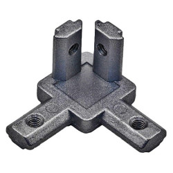 Ukryty łącznik do profili V-Slot 3-stronny - czarny