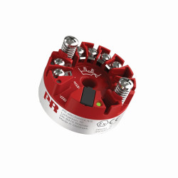 Przetwornik temperatury wy: Oporność liniowa, potencjometr, RTD, termopara, napięcie 7,5 → 30 V DC