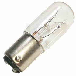Ba15d 130V 15W klar 16x45 ChRL 9679