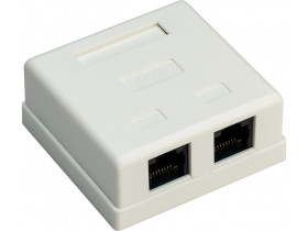 Gniazdo RJ45 1 portem, CAT 6, UTP w obudowie