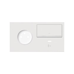 Panel Simon 100: gniazdo, ściemniacz, USB C